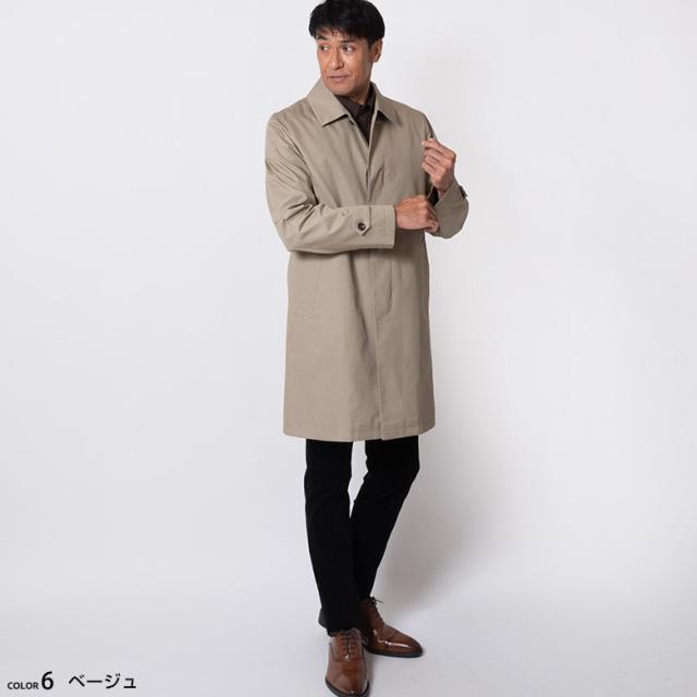 コート メンズ ビジネス 秋冬春 着脱式ライナー付き コットン ステン