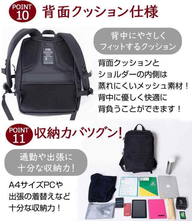 新品 無重力リュック バックパック 23L NASA カバン 通勤 通学 黒 B-