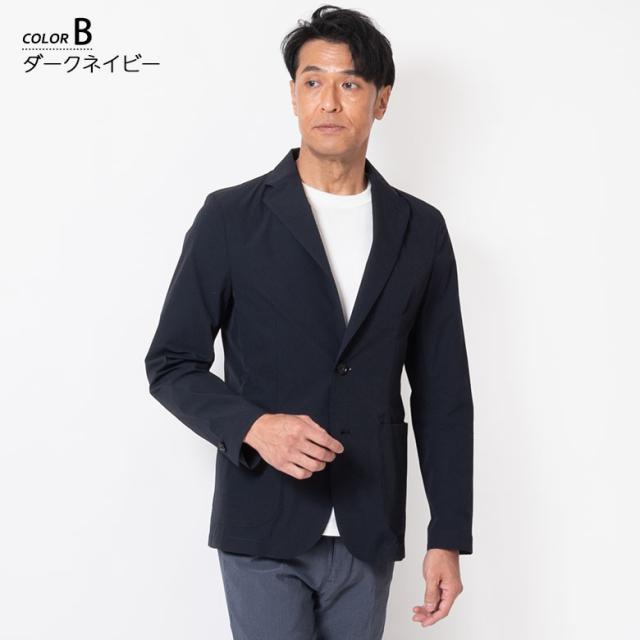 ジャケット メンズ ブレザー サマージャケット 春夏 軽量 涼感 ストレッチ ウォッシャブル クールビズ カジュアル ゴルフ_11