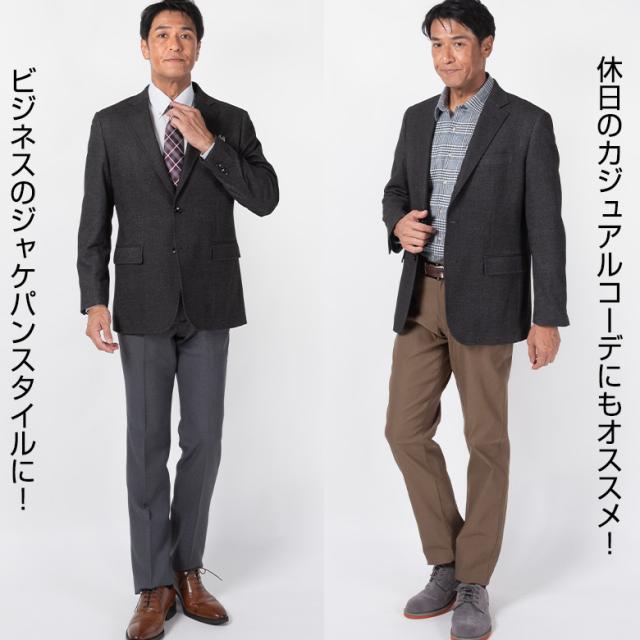 ジャケット メンズ 秋冬 テーラードジャケット ブレザー 杢調 メランジ ビジカジ ビジネス ゴルフ 送料無料_5