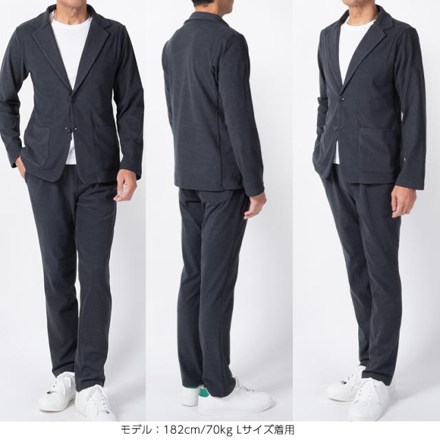 セットアップ メンズ 背広 上下仕かける 両面起毛 情の籠もった 伸び伸びする ビジカジ 心地よい ゴルフ ウォッシャブル 伸ばすこと 秋冬 貨物輸送無料