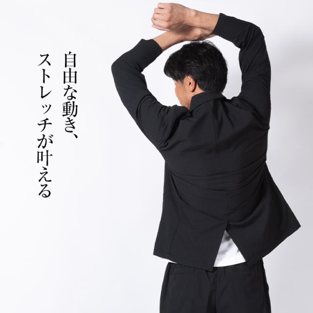 メンズ セットアップ シアサッカー原料品 上下 伸ばすこと 撥水 テーパード 春夏用 冷やりとした 軽さ クールビズ相応う 貨物輸送無料