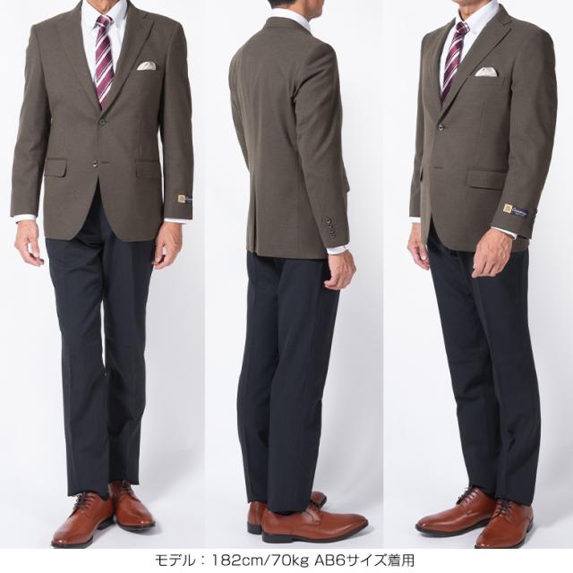 ジャケット メンズ 秋冬 CARREMAN社企画素材 ウールライク ストレッチ テーラードジャケット ビジネス カジュアル オンオフ兼用 ブレザー 紳士用_14