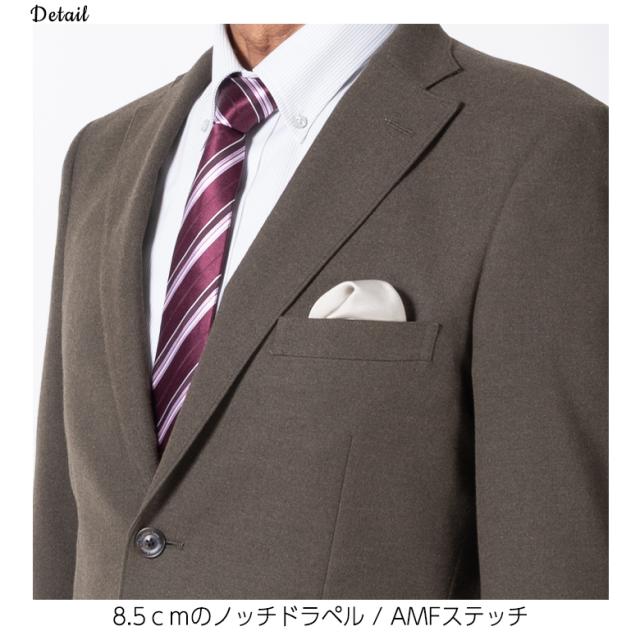 ジャケット メンズ 秋冬 CARREMAN社企画素材 ウールライク ストレッチ テーラードジャケット ビジネス カジュアル オンオフ兼用 ブレザー 紳士用_15