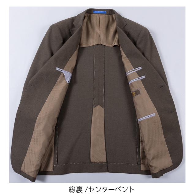 ジャケット メンズ 秋冬 CARREMAN社企画素材 ウールライク ストレッチ テーラードジャケット ビジネス カジュアル オンオフ兼用 ブレザー 紳士用_16