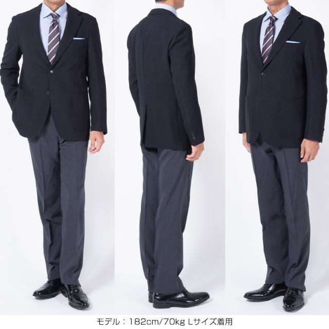 洗える ジャケット メンズ 秋冬 背抜き仕様 肩パッドなし 軽量 ストレッチ素材 ビジカジ ゴルフ 出張 旅行_13