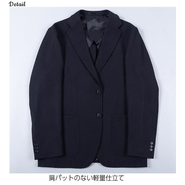 洗える ジャケット メンズ 秋冬 背抜き仕様 肩パッドなし 軽量 ストレッチ素材 ビジカジ ゴルフ 出張 旅行_14