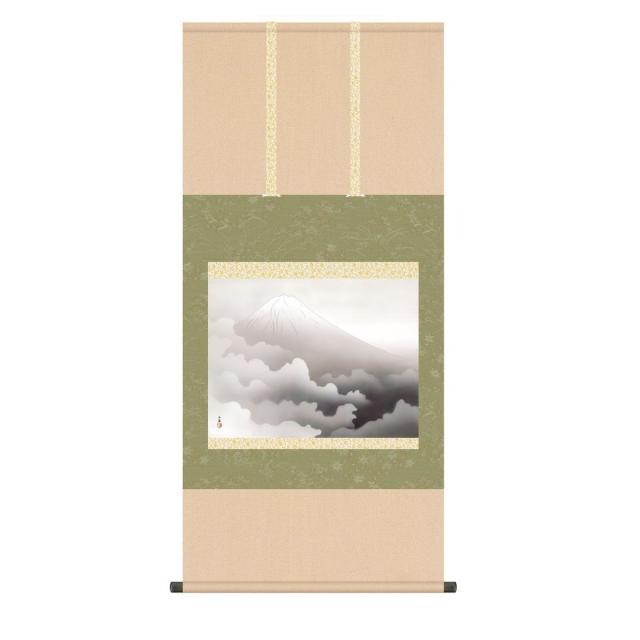 掛軸 日本画 床の間 送料無料 掛け軸 名画複製画 霊峰四趣・冬(れいほうよんしゅ・ふゆ) 高精彩複製画の通販は