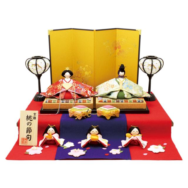 送料無料 雛人形 花小町雛５人揃い 台 屏風付き手作りちりめん細工 マンションサイズ コンパクト リュウコドウ ひなまつり 桃の節供の通販はau Pay マーケット 季節の和雑貨 京都 和匠ポラーコ