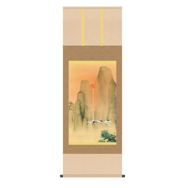 豊田紅陽作　お雛掛け軸 掛け軸 立雛 豊田紅陽作