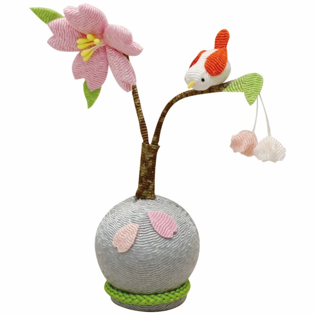 ちりめん細工 置物 ミニ四季の花 小鳥 桜 京都 かわいい 和風 手作り 小物 和雑貨 四季 なごみ 飾り 贈り物 おしゃれの通販はau Pay マーケット 季節の和雑貨 京都 和匠ポラーコ