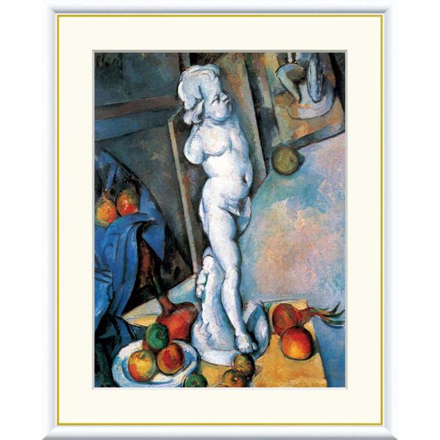 絵画 世界の名画 キューピッドの石膏像のある静物 ポール・セザンヌ 額入り インテリア アート 額絵 高精彩複製画 f4号サイズ 送料無料 の通販は 6,800円