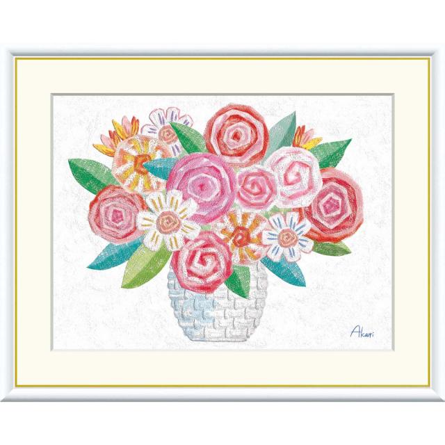 絵画 作者不詳 複製画 現代アート 赤い花 p-j3-s007_1.jpg