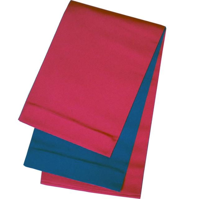 送料無料(沖縄・離島を除く)半幅帯 【日本製】本袋 浴衣帯 リバーシブル 小袋帯 濃ピンク×渋青緑  レディース 女性用の通販は 5,808円