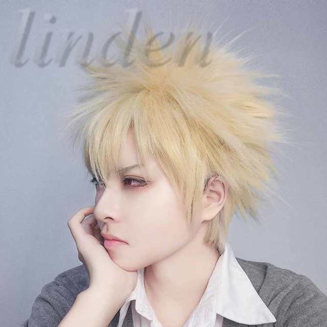 [linden] 僕のヒーローアカデミア ヒロアカ 爆豪 勝己 ばくごう かつき かっちゃん 風 ウイッグ 耐熱 かつら コスプレ アニメ  イベント｜au PAY マーケット