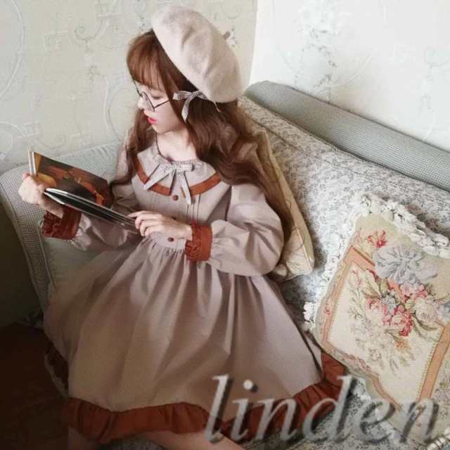 [linden] Lolita ロリータ ファッション ワンピース ロリータ服 森ガール お姫様 復古 可愛い 萌え 撮影写真｜au PAY マーケット