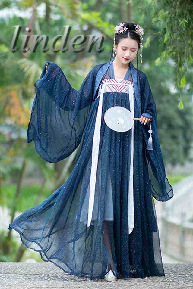 漢服 唐装 漢元素 魏晋風 仙女服 刺繍 星空風 女性 女の子 スカート コス服 写真撮影 レディース 仮装 学園祭 可愛い 2色展開  3点セット｜au PAY マーケット