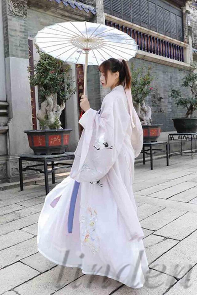 漢服 唐装 魏晋風 漢元素刺繍 女性 女の子 スカート 中華服 cos服 写真撮影 古風 レディースコスプレ 仮装 学園祭 優雅 おしゃれ_4