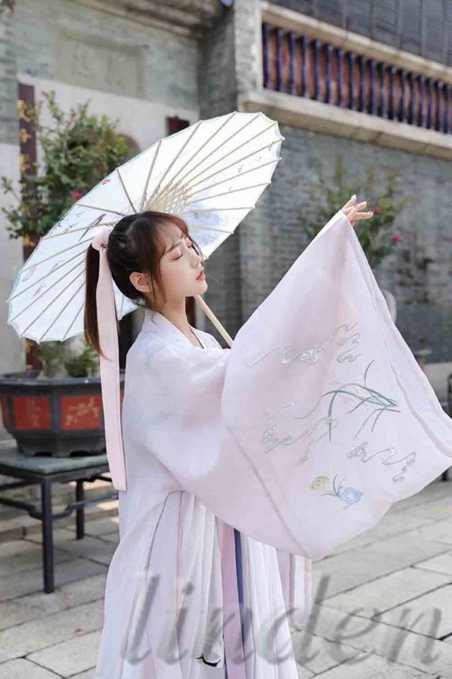漢服 唐装 魏晋風 漢元素刺繍 女性 女の子 スカート 中華服 cos服 写真撮影 古風 レディースコスプレ 仮装 学園祭 優雅 おしゃれ_5