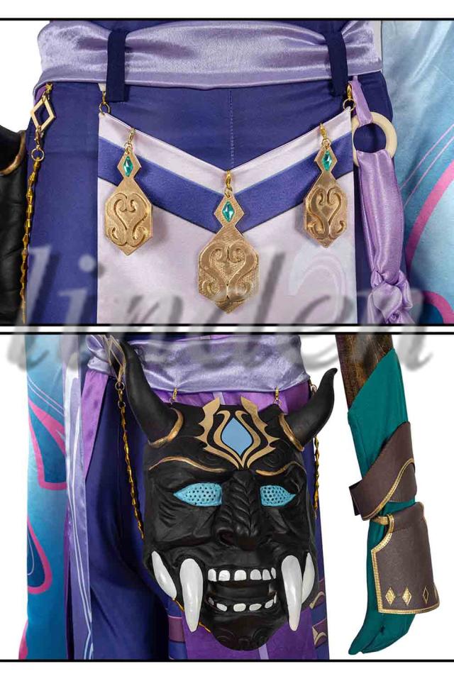 linden] 原神 げんしん 夜叉 ショウ 風 コスプレ コスチューム cosplay