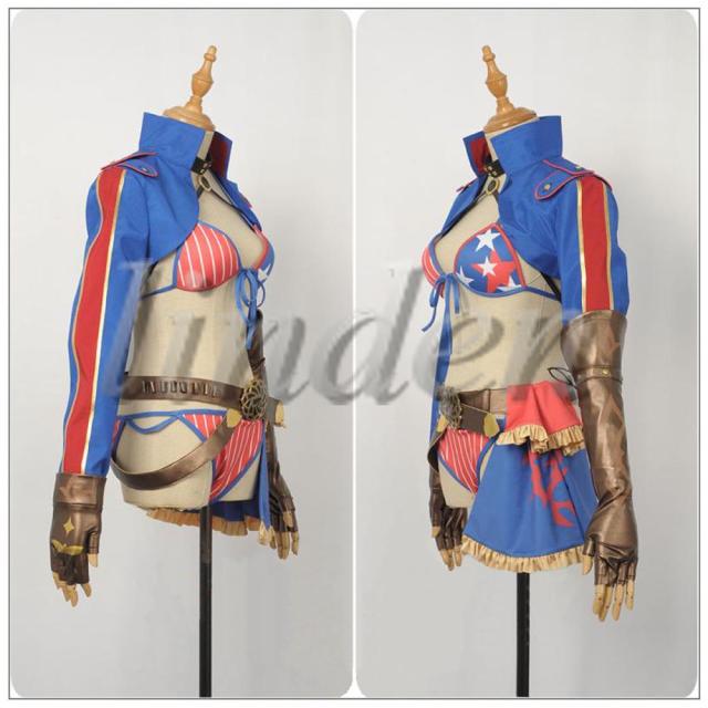 [linden] Fate/Grand Order フェイト・グランドオーダー FGO 【非公式/二次創作】  宮本武蔵 ビキニ 水着 コスプレ衣装 コスチューム 仮装 変装 ハロウイン