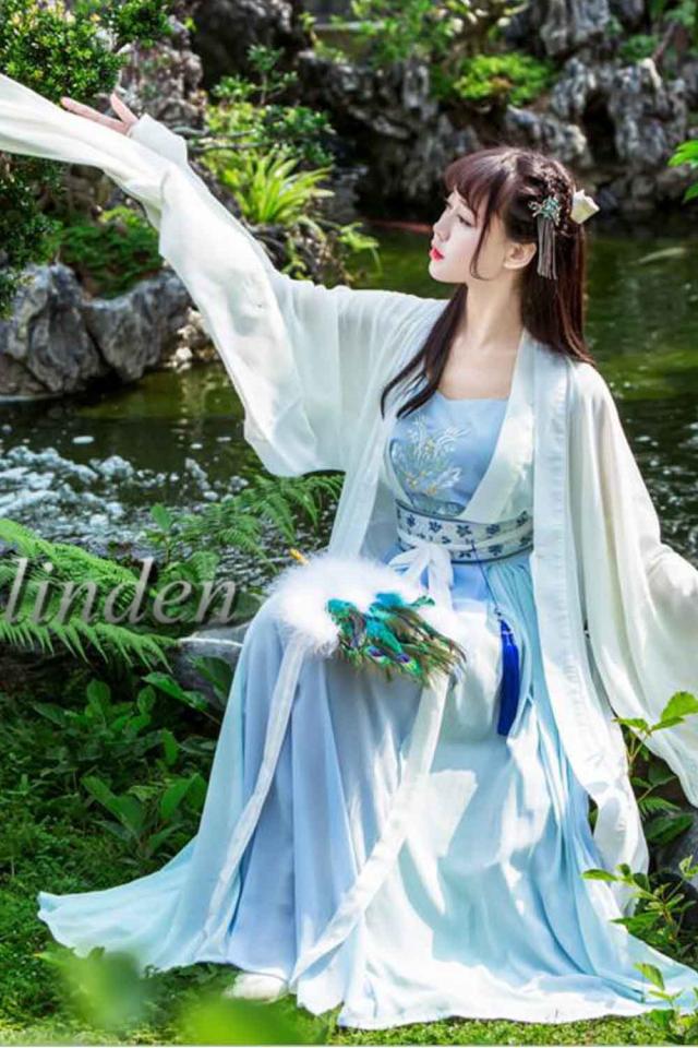 新元号 令和 記念 漢服 魏晋風 漢元素刺繍 女性 女の子  スカート コス服 中華服 写真撮影 古風 レディースコスプレ 仮装 学園祭 おしゃれ  5点セット