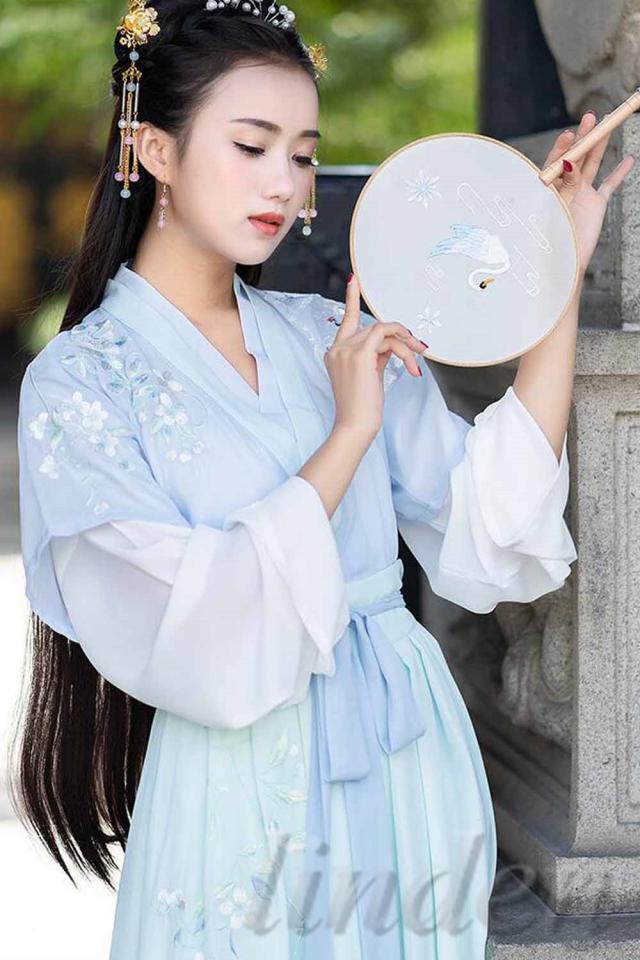 新元号 令和 記念 漢服 魏晋風 漢元素刺繍 女性 3点セット 女の子