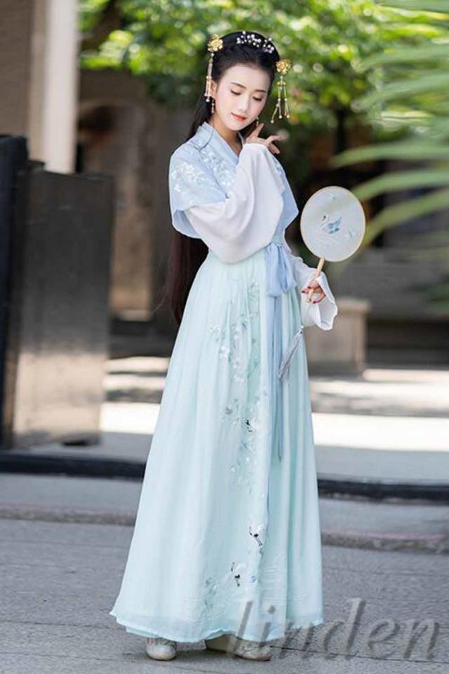 新元号 令和 記念 漢服 魏晋風 漢元素刺繍 女性 3点セット 女の子  スカート コス服 中華服 写真撮影 古風 レディースコスプレ 仮装 学園祭 おしゃれ 新元号 令和 記念 漢服 魏晋風 漢元素刺繍 女性 3点セット 女の子