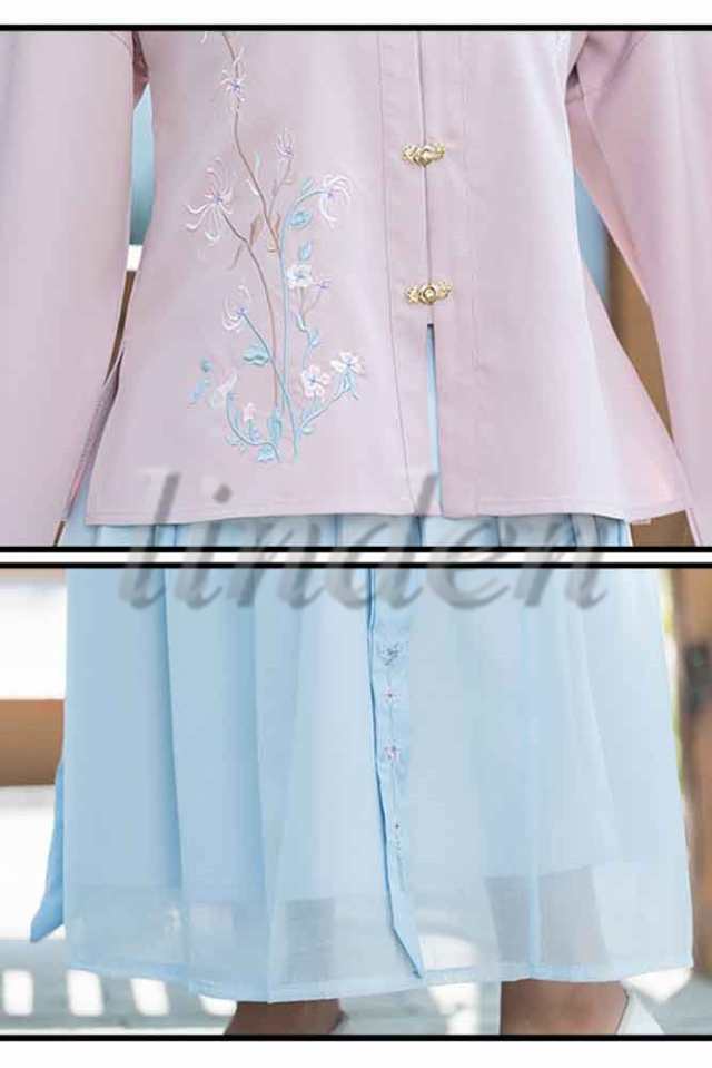 レディース セット 漢服 普段着 唐装 漢元素刺繍 女性 ロリ レディース セット 漢服 普段着 唐装 漢元素刺繍 女性 ロリ