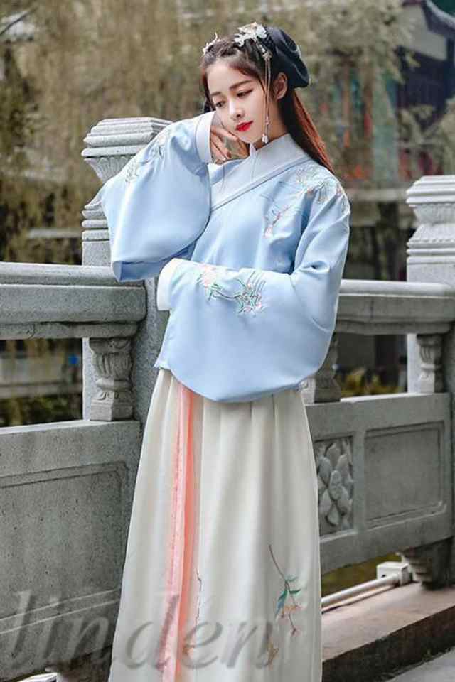 漢服 普段着 唐装 漢元素刺繍 女性 女の子 ロリ スカート コス服 中華服 写真撮影 古風 コスプレ 仮装 学園祭 可愛い レディース 夏 イベ