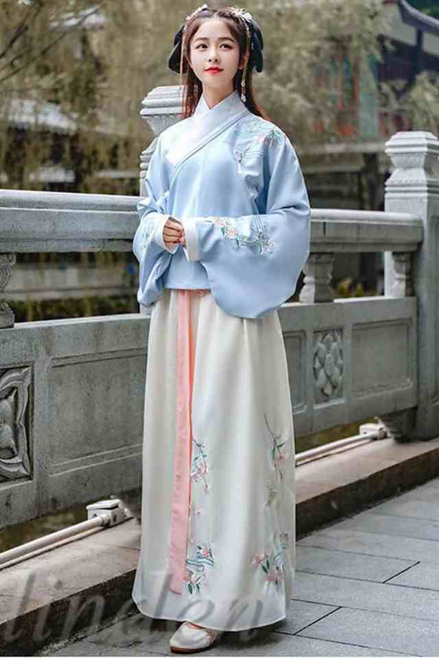 漢服 普段着 唐装 漢元素刺繍 女性 女の子 ロリ スカート コス服 中華