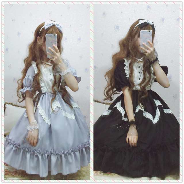 一部即納品 ロリータ ワンピース ファッション メイド服 ゴスロリ レース お姫様 2色展開 コスプレ ハロウィン クリスマス イベントの通販はau Pay マーケット Linden コレクション