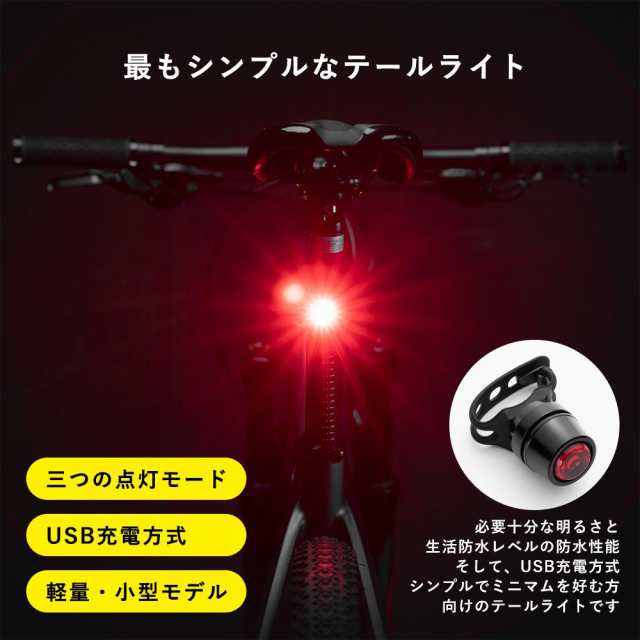 ライト 自転車 テールライト シートポスト USB充電 軽量 コンパクト 生活防水の通販はau PAY マーケット - 自転車・ロードバイクの一勝堂