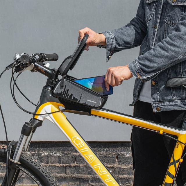 トップチューブバッグ フレームバッグ 自転車 スマホホルダー