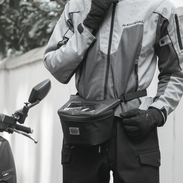 原付 スクーター バッグ ハンドル スマホ 小物 収納 2L 3way 防水