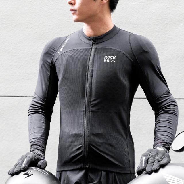 プロテクター付きメッシュウェア XL プロテクター付きジャンパー　肩、肘、背中 バイクウェア プロテクター ジャケット 背中 胸 肘 肩 腰 バイク