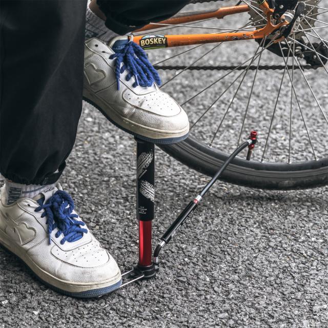 空気入れ 携帯 自転車 バイク ボール 仏式 米式 フロアポンプ 足踏み