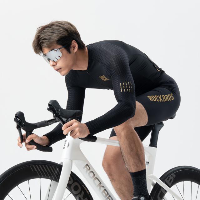 自転車 サイクルジャージ 長袖 ウェア 夏用 サイクリングシャツ