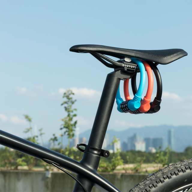 自転車ロックチェーン バイクロック 盗難防止 桁リセット可能なケーブルロック