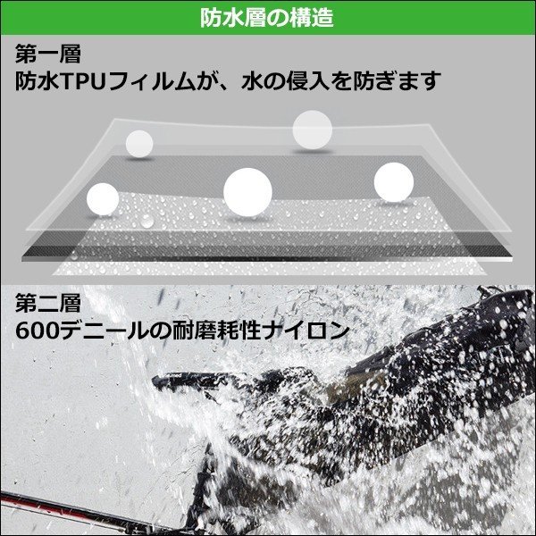 サドルバッグ 自転車用 全防水 約10L大容量 安定感抜群 反射テープ付き サイクリング リアバッグ ロックブロス ROCKBROS_4