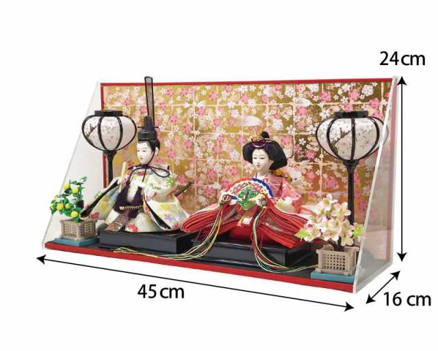 雛人形 ひな人形 おしゃれ おひなさま お雛様 壁掛けl字ケース コンパクト 雛 親王飾り 名前旗付 19年度新作 の通販はau Pay マーケット 恵月人形本舗