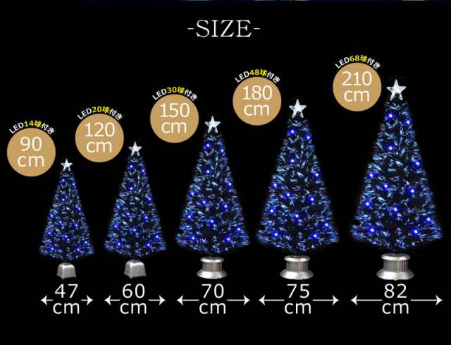 クリスマスツリー ブラックファイバーツリー1cm おしゃれ ブルーled球付 ヌードツリー Pot クリスマス Fの通販はau Pay マーケット 恵月人形本舗