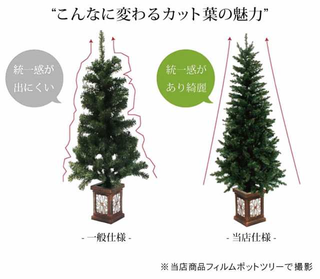 クリスマスツリー 北欧 おしゃれ ウッドベーススノースリムツリー180cm