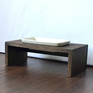 REPLUS（リプラス） Saraneko サラネコ ムク ハイト ウォルナット Muku Height Walnut 猫用フードボウル【ご注文後のキャンセル・返品・交換不可】【代金引換不可・コンビニ後払い不可】