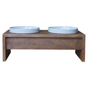 REPLUS（リプラス） Meshidai メシダイ ゴハン ダブル M2 チーク Meshidai Gohan Double M2 Teak 犬用フードボウル【ご注文後のキャンセル・返品・交換不可】【代金引換不可・コンビニ後払い不可】_2