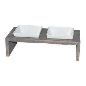 REPLUS（リプラス） Meshidai メシダイ ムク ダブル S アイリッシュグレー 犬用フードボウル【ご注文後のキャンセル・返品・交換不可】【代金引換不可・コンビニ後払い不可】の通販は