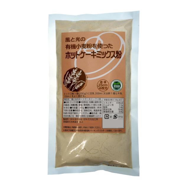 風と光　ホットケーキミックス粉　200g×24【同梱・代引不可】 8,420円