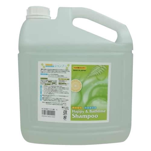 送料無料  ハッピー＆バスタイム　ペット用シャンプー　4L　  お客様のお声からできました!の通販は