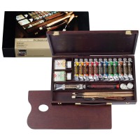 送料無料  REMBRANDT　レンブラント油絵具　ラグジュアリーボックス13色セット　T0184-0003　410855  描くためにではなく、生命を与えるために。