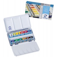 送料無料  VAN　GOGH　ヴァンゴッホ固形水彩絵具　12色セットM　T.20M8612　416802  鮮やかな発色、優れた耐光性のヴァンゴッホ固形水彩絵具